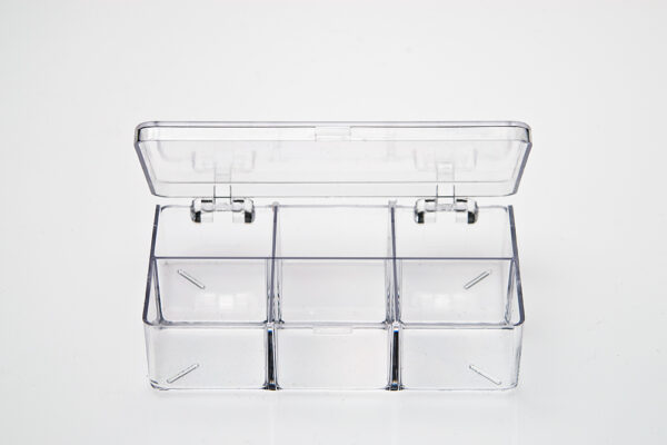 6 Compartment Rectangular - Partitioned - Snap-Lock Lid